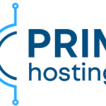 Prime Hosting 24 Logo Design ___blue white